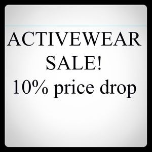 10% price drop on all activewear